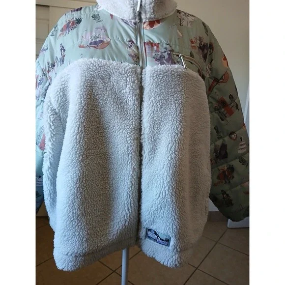 Disney Parks Haunted‎ Mansion Sherpa Puffer Women's  Jacket Plus Size 2X - Picture 12 of 16